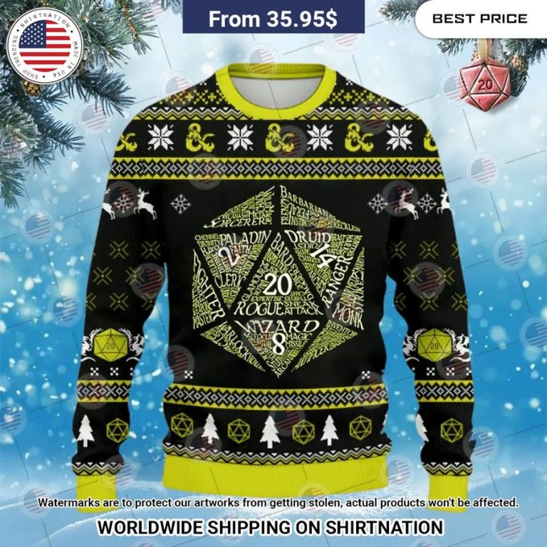 Dungeons & Dragons Christmas Sweater Such a charming picture.