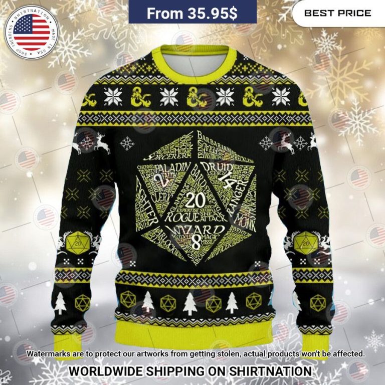 Dungeons & Dragons Christmas Sweater It is more than cute