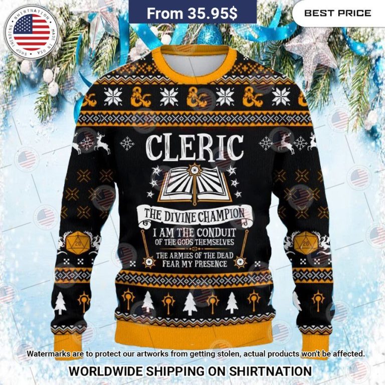 Dungeons & Dragons Cleric Christmas Sweater You are always amazing