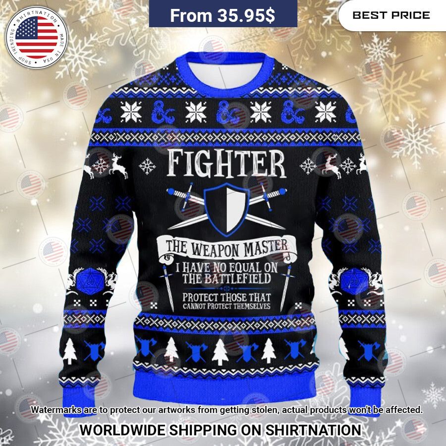 Dungeons & Dragons Fighter Christmas Sweater Wow! This is gracious