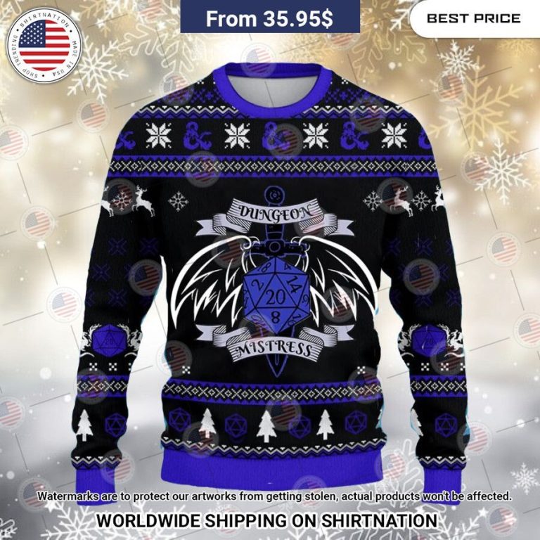 Dungeons & Dragons Mistress Christmas Sweater Trending picture dear