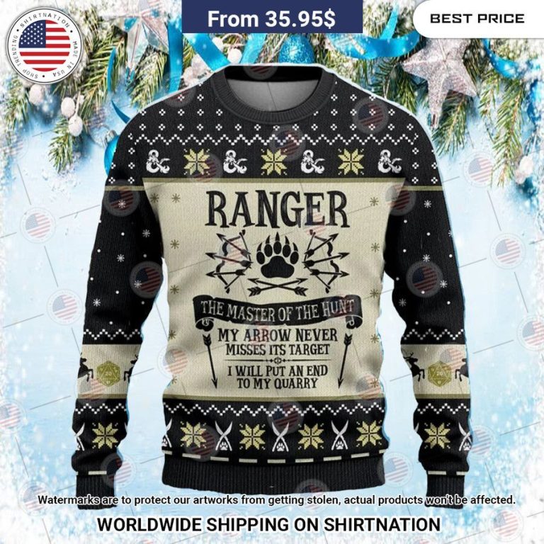 Dungeons n Dragons Ranger Christmas Sweater Good click