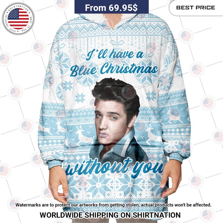 elvis presley ill have a blue christmas without you hoodie blanket 2 253.jpg
