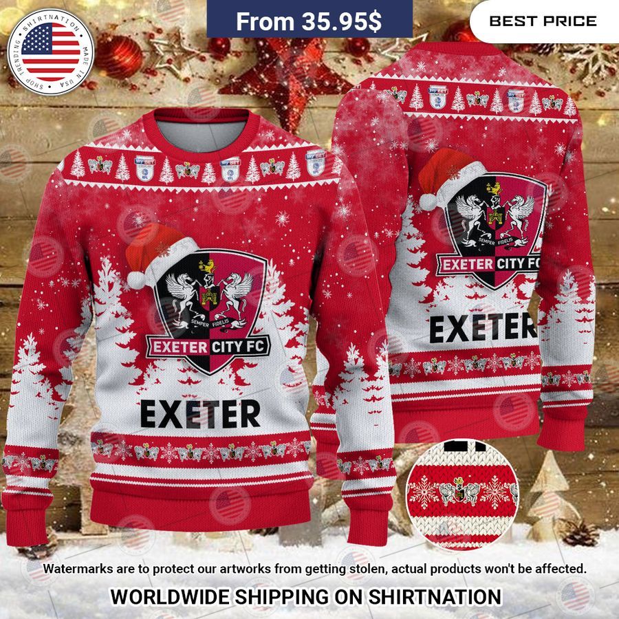Exeter City Christmas Sweater Handsome as usual
