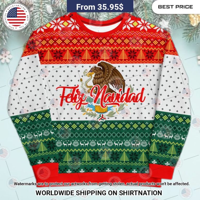 Feliz Navidad Christmas Sweater Sizzling