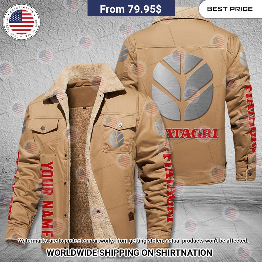 Fiatagri Custom Name Fleece Leather Jacket You look too weak