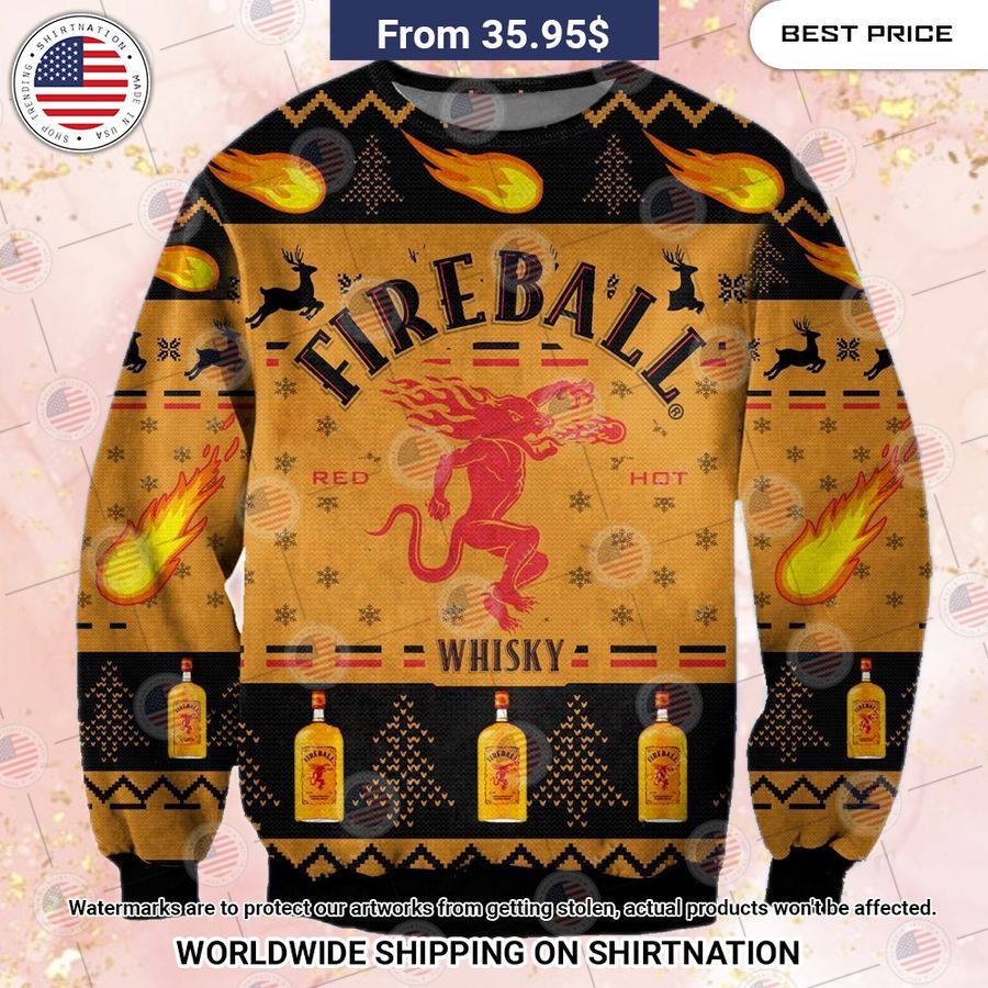 Fireball Cinnamon Whisky Sweater Coolosm