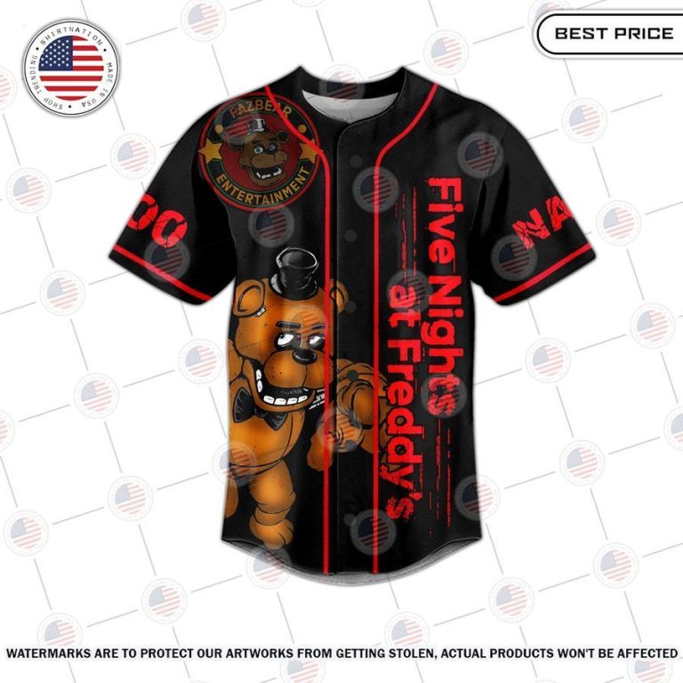 Five Nights at Freddy's Custom Baseball Jersey Mesmerising