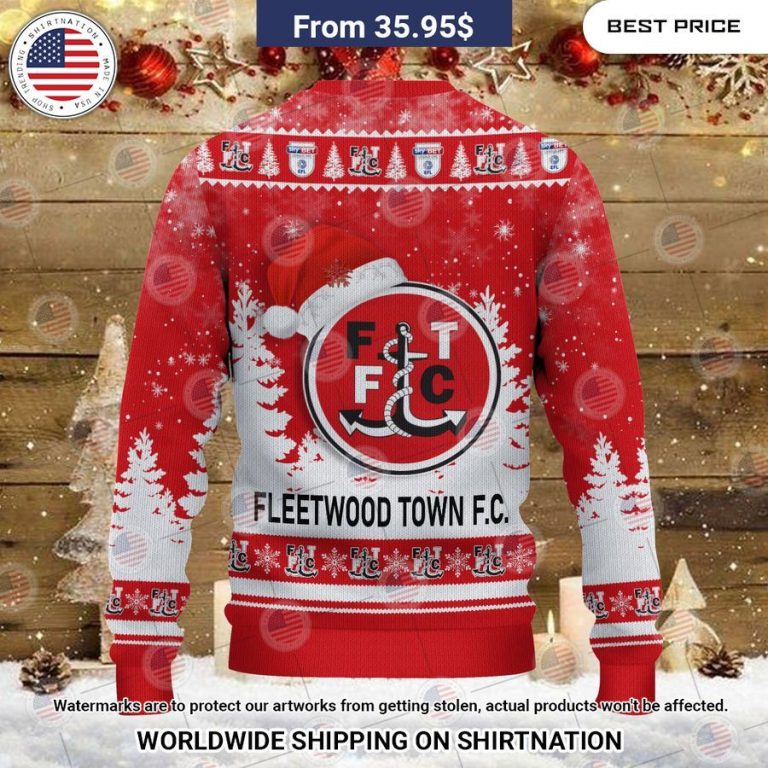 Fleetwood Town Christmas Sweater Lovely smile