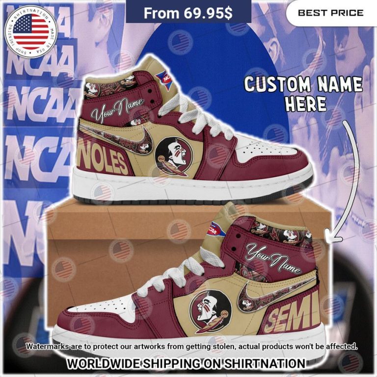 Florida State Seminoles Custom Air Jordan 1 Awesome Pic guys