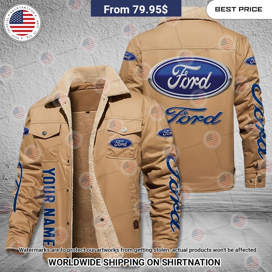 Ford Custom Name Fleece Leather Jacket Nice bread, I like it