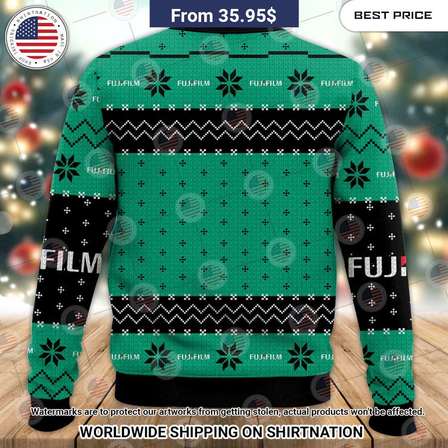 Fujifilm Camera Christmas Sweater Sizzling