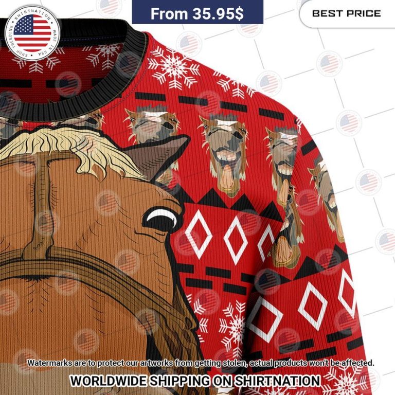 Funny Horse Face Christmas Sweater Have you joined a gymnasium?