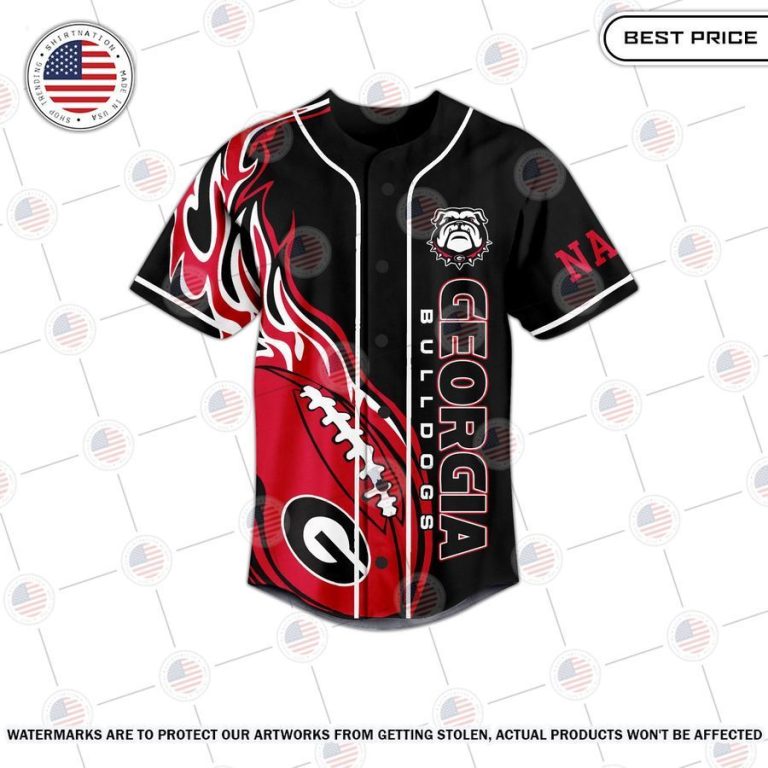 georgia bulldogs between the hedges custom baseball jersey 2