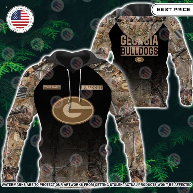 georgia bulldogs hunting camo custom hoodie 3