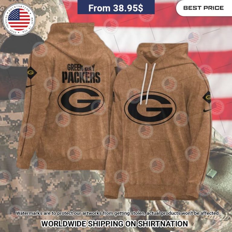 Green Bay Packers 2023 Salute To Service Hoodie Eye soothing picture dear