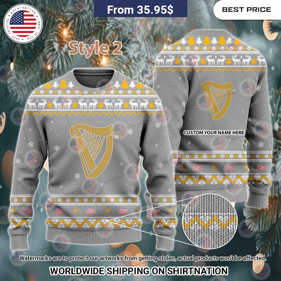 Guinness Custom Christmas Sweaters You look cheerful dear