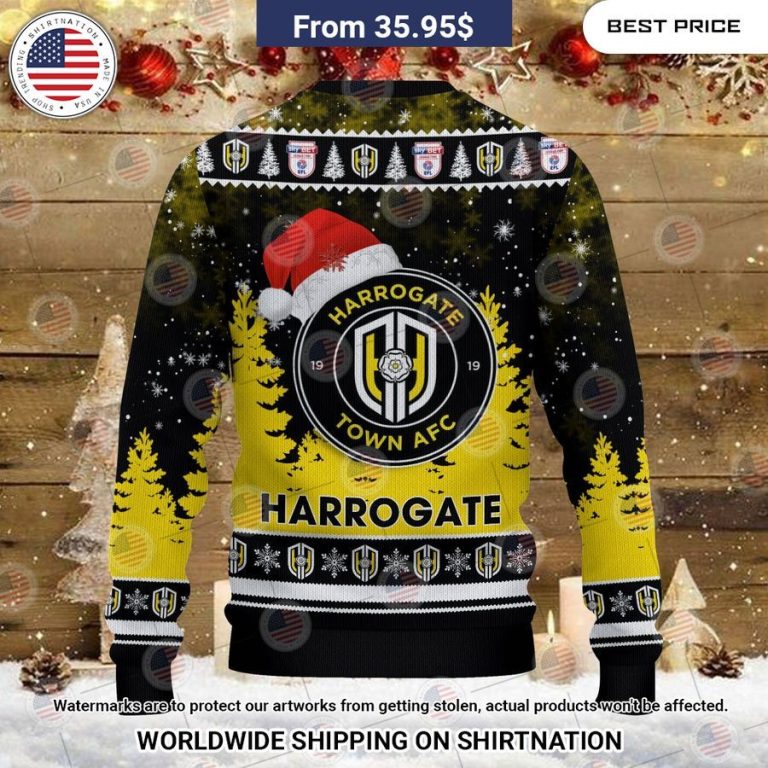 Harrogate Town AFC Christmas Sweater Lovely smile