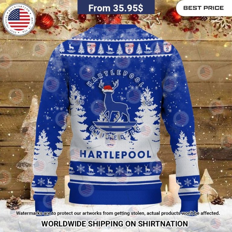 Hartlepool United Christmas Sweater Best picture ever