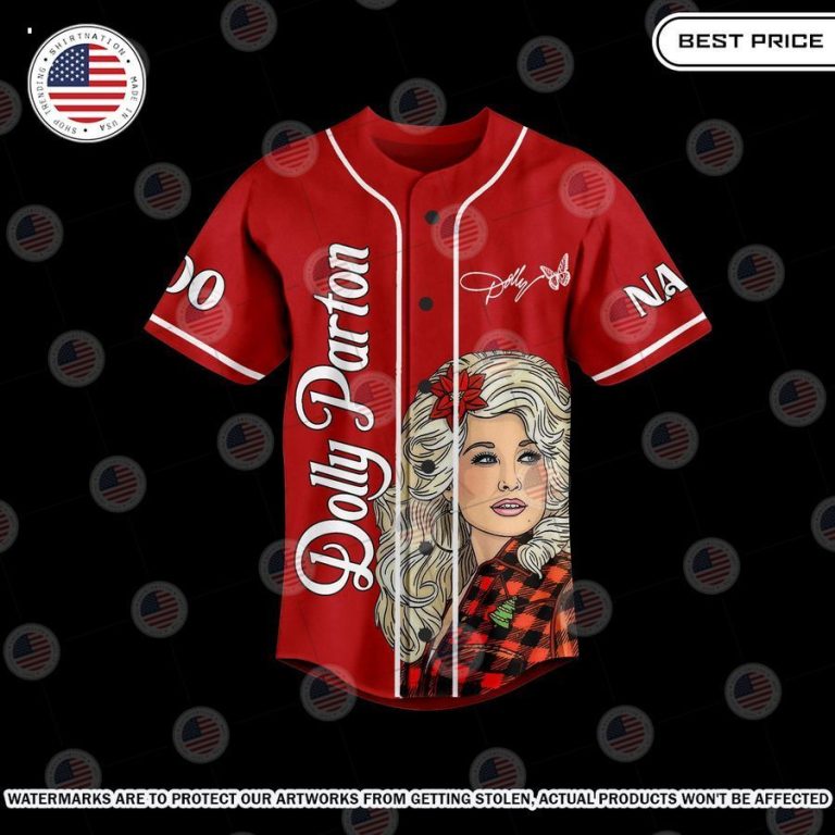 have a holly dolly christmas dolly parton custom baseball jersey 2