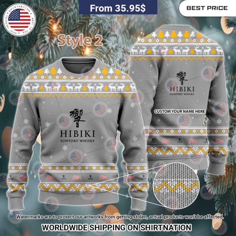 Hibiki Japanese Harmony Custom Christmas Sweaters Natural and awesome