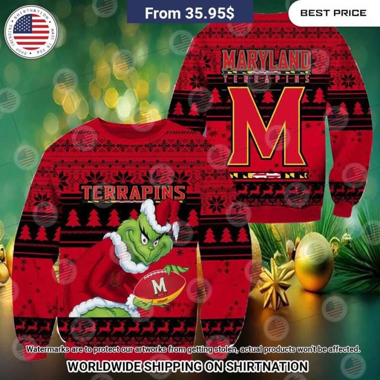 HOT Grinch Maryland Terrapins Christmas Sweater This is your best picture man