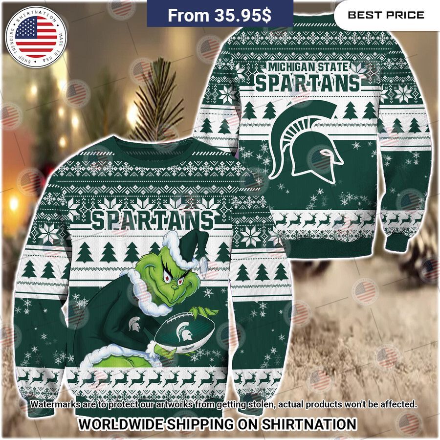 HOT Grinch Michigan State Spartans Christmas Sweater You are always amazing