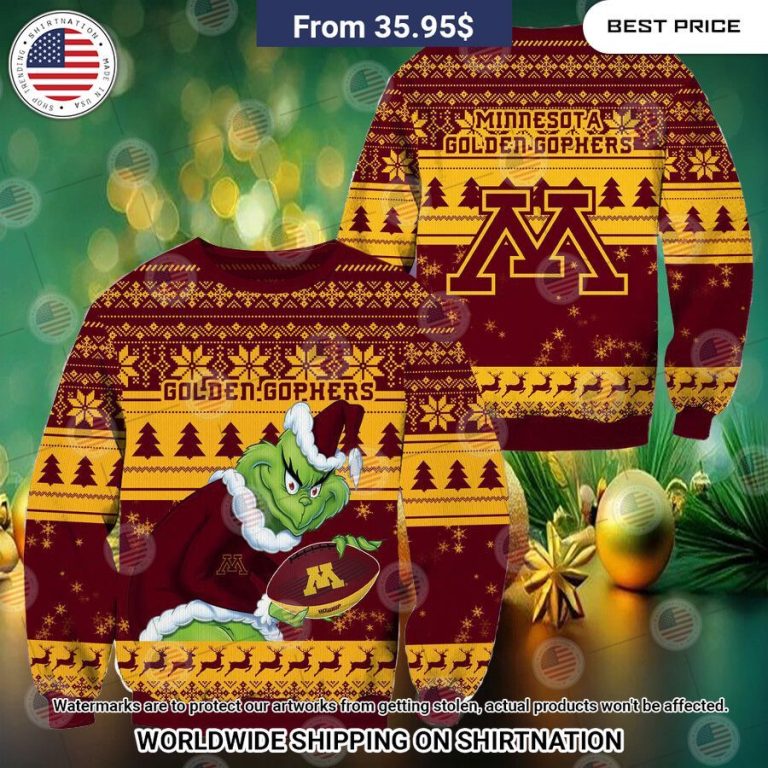 HOT Grinch Minnesota Golden Gophers Christmas Sweater You are always amazing