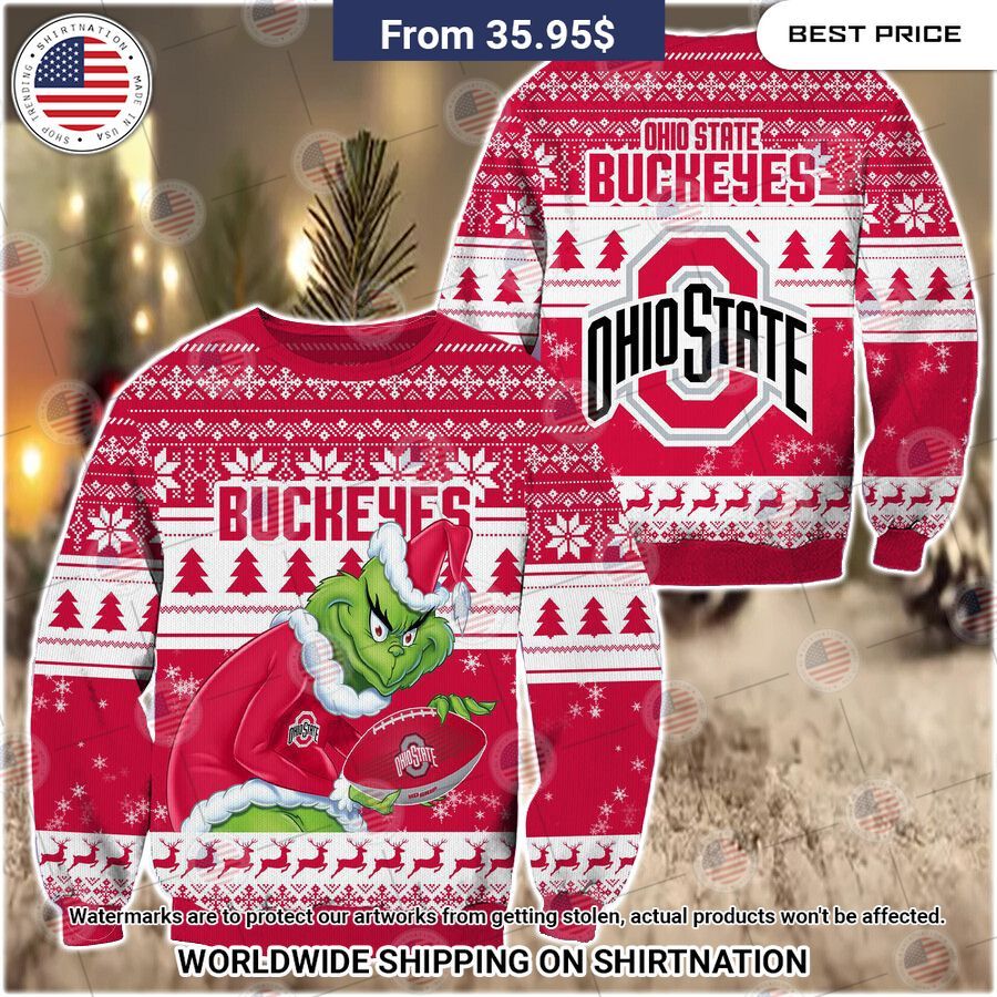 HOT Grinch Ohio State Buckeyes Christmas Sweater My friends!