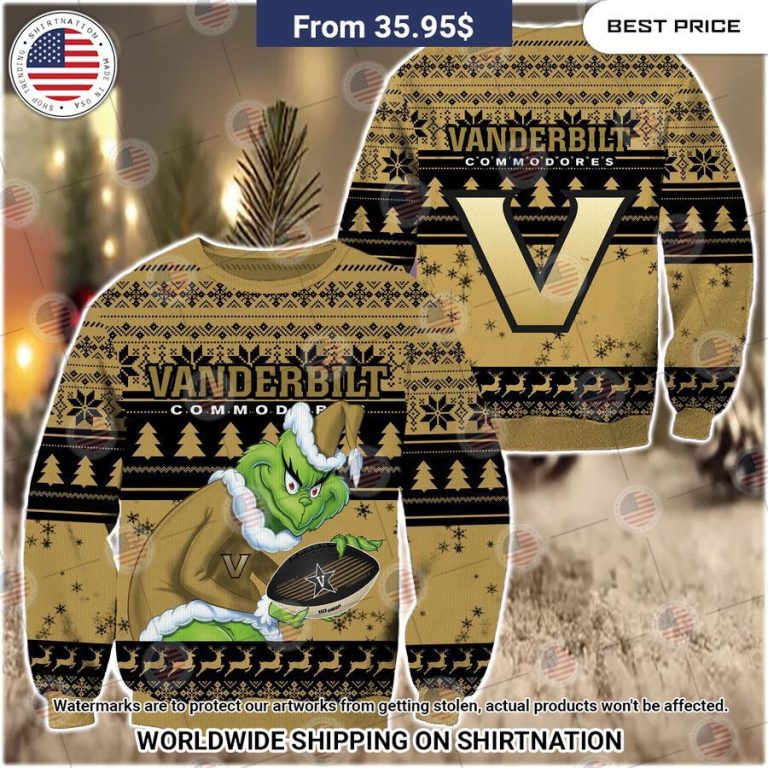 HOT Grinch Vanderbilt Commodores Christmas Sweater This is awesome and unique