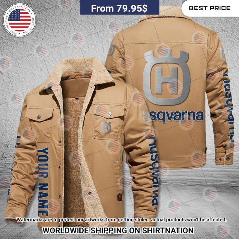 Husqvarna Custom Fleece Leather Jacket Mesmerising