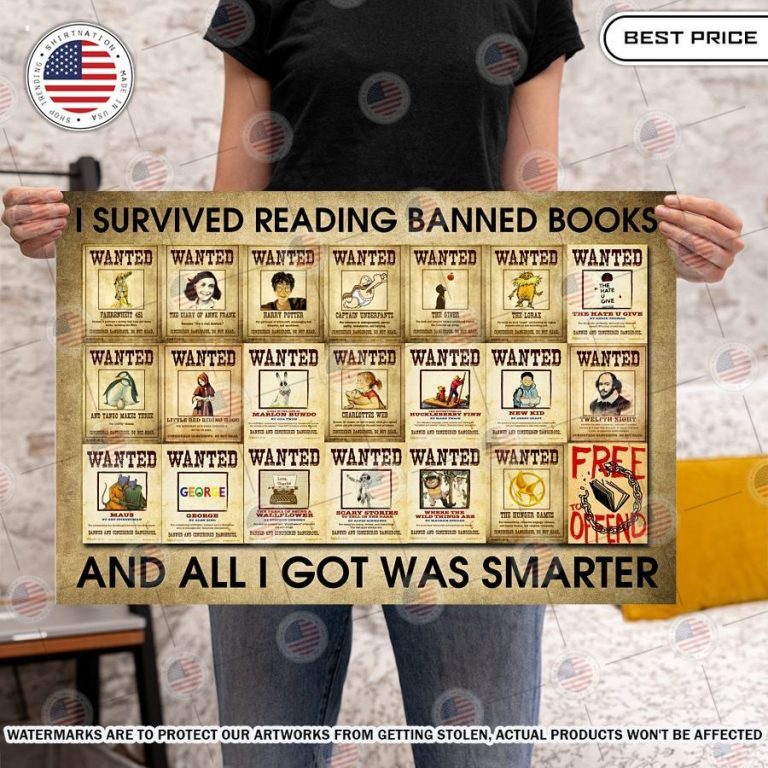 i survived reading banned books and all i got was smarter poster 2