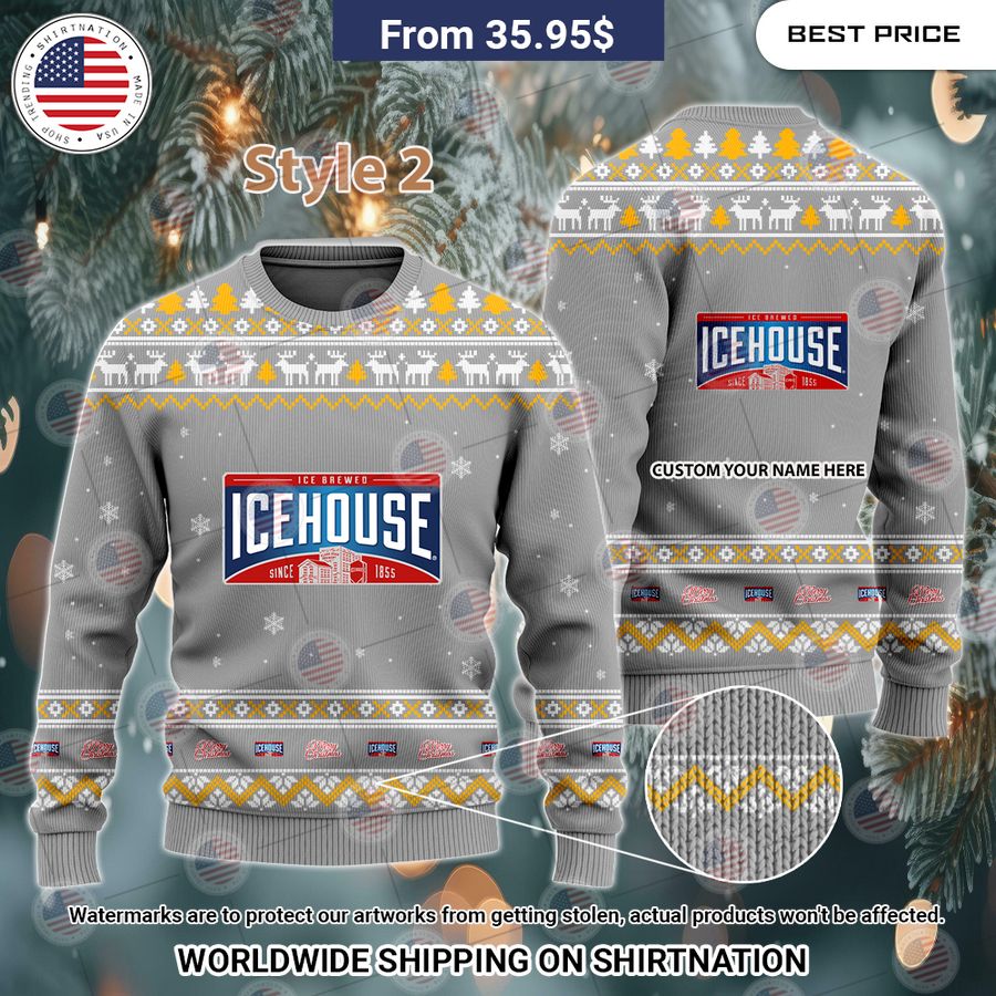 Icehouse Custom Christmas Sweaters Elegant and sober Pic