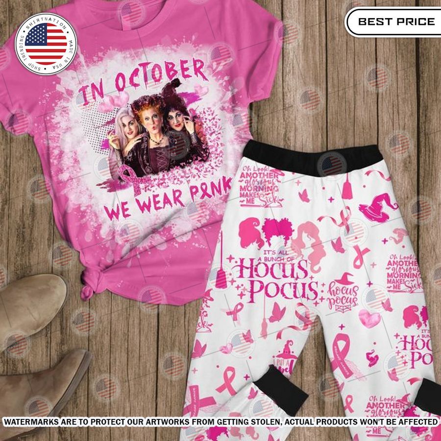 In October We Are Pink Hocus Pocus Pajamas Set My friend and partner