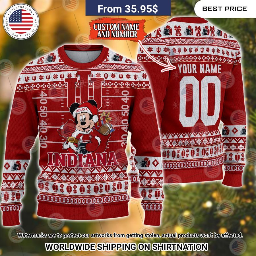 Indiana Hoosiers Mickey Mouse Christmas Sweater Loving, dare I say?