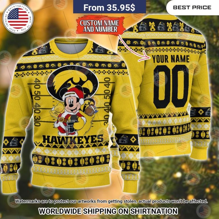 Iowa Hawkeyes Mickey Mouse Christmas Sweater It is more than cute