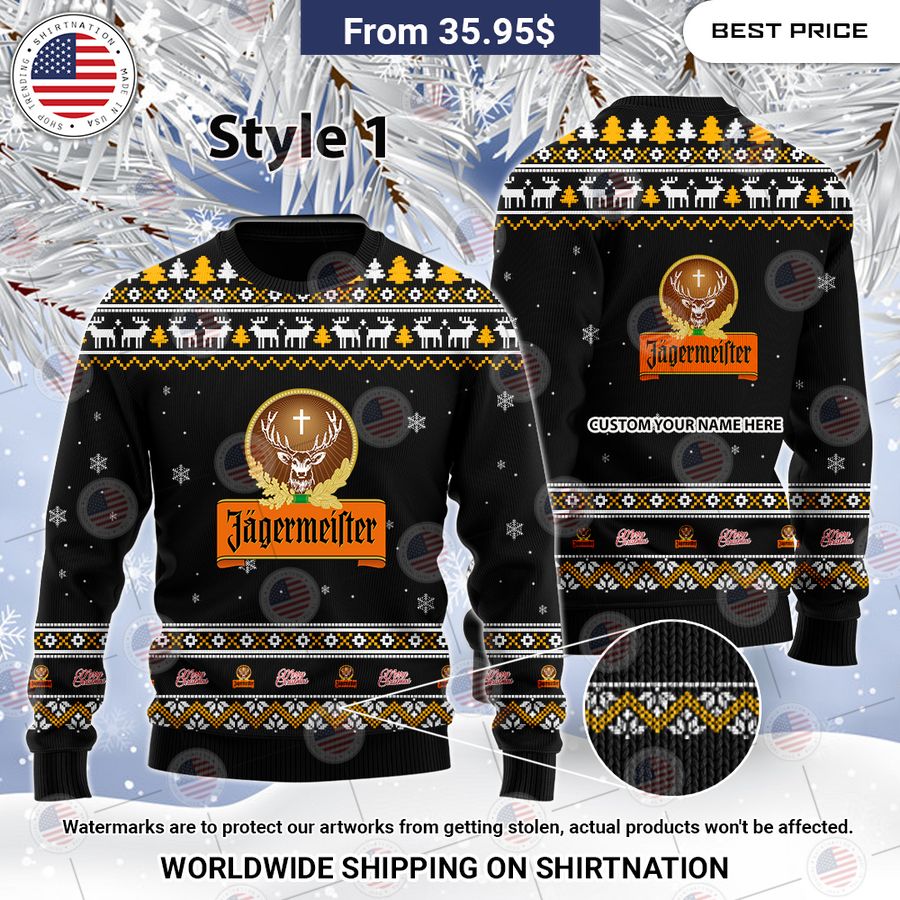 Jagermeister Custom Christmas Sweaters You look so healthy and fit