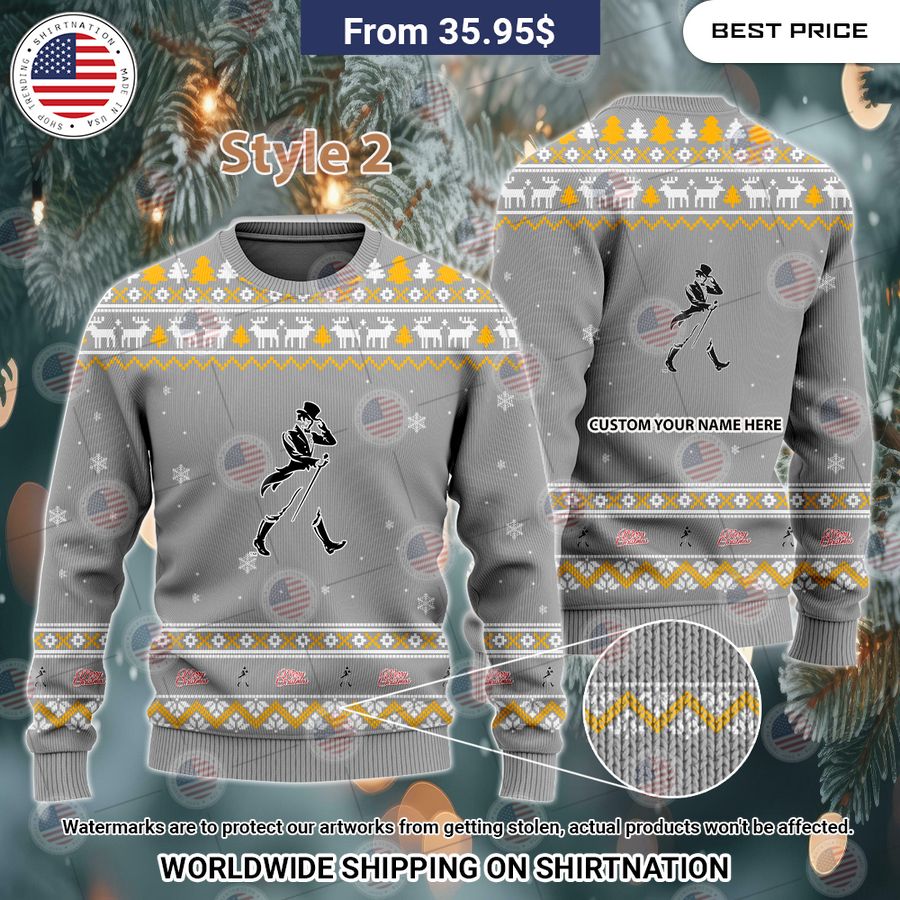 Johnnie Walker Custom Christmas Sweaters Rocking picture