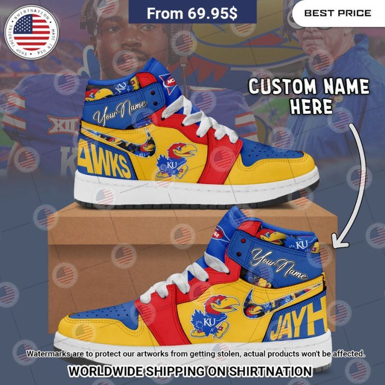 Kansas Jayhawks Custom Air Jordan 1 Hey! You look amazing dear