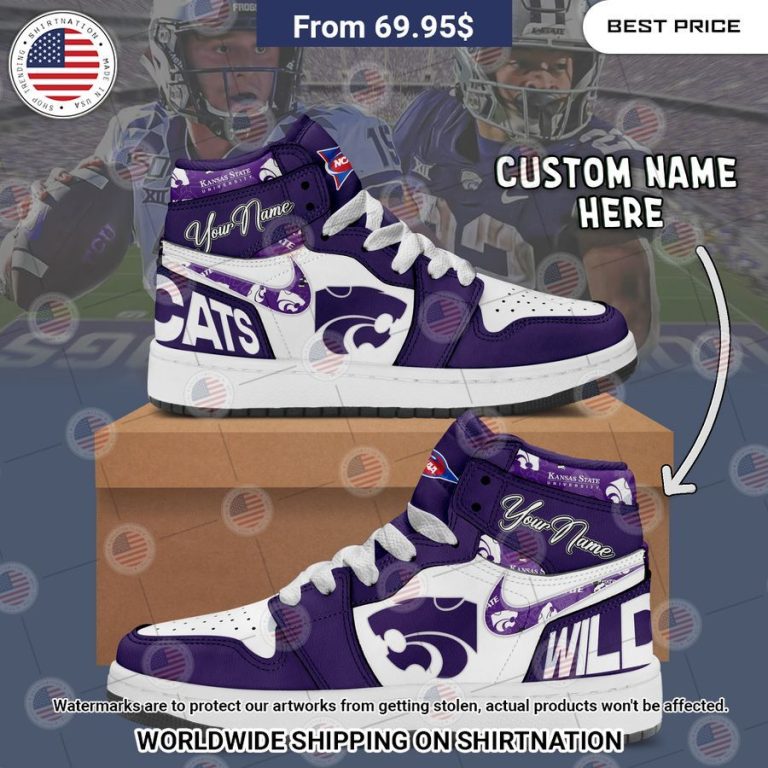 Kansas State Wildcats Custom Air Jordan 1 Selfie expert