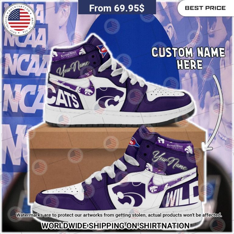 Kansas State Wildcats Custom Air Jordan 1 This is awesome and unique