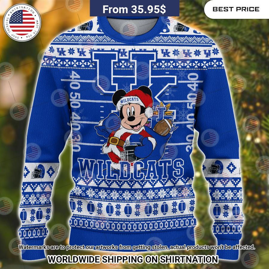 Kentucky Wildcats Mickey Mouse Christmas Sweater It is too funny