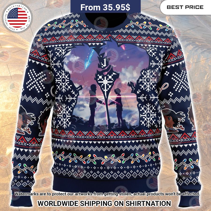 Kimi No Nawa Your Name Christmas Sweater This is awesome and unique