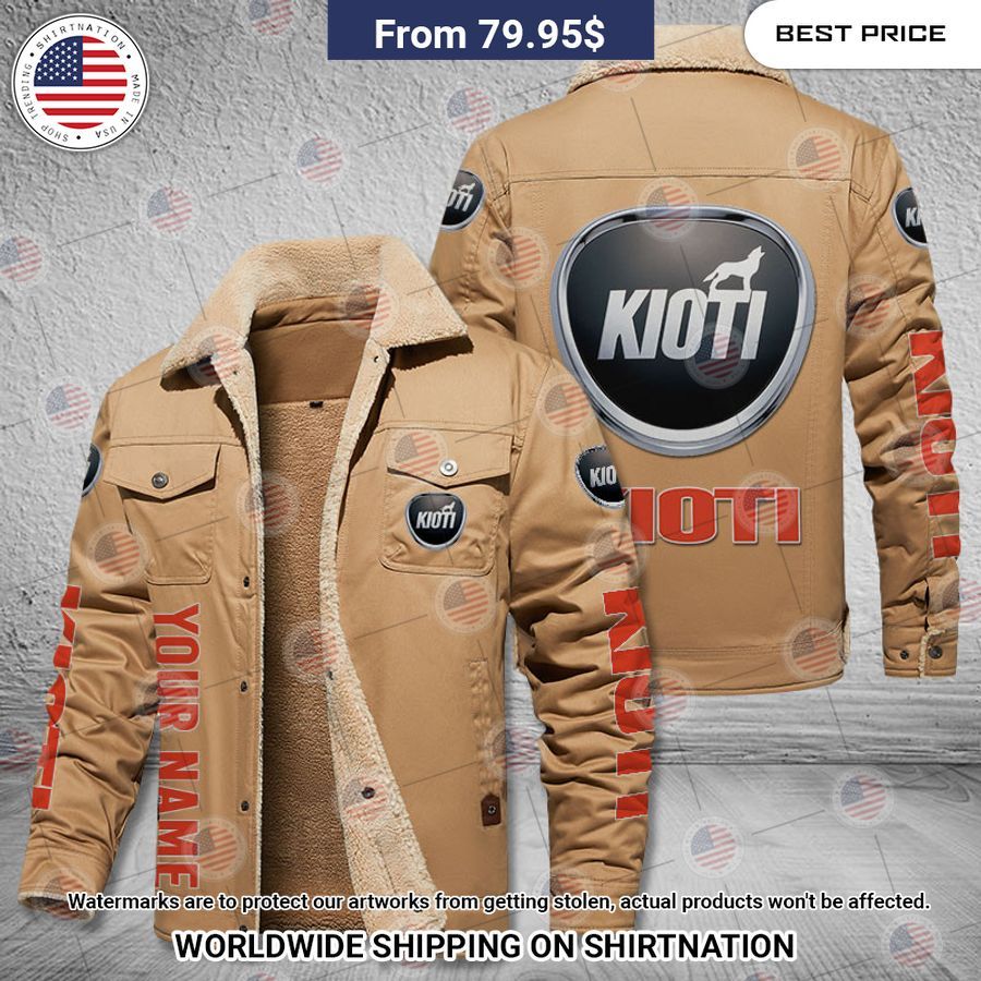 Kioti Custom Name Fleece Leather Jacket Nice Pic