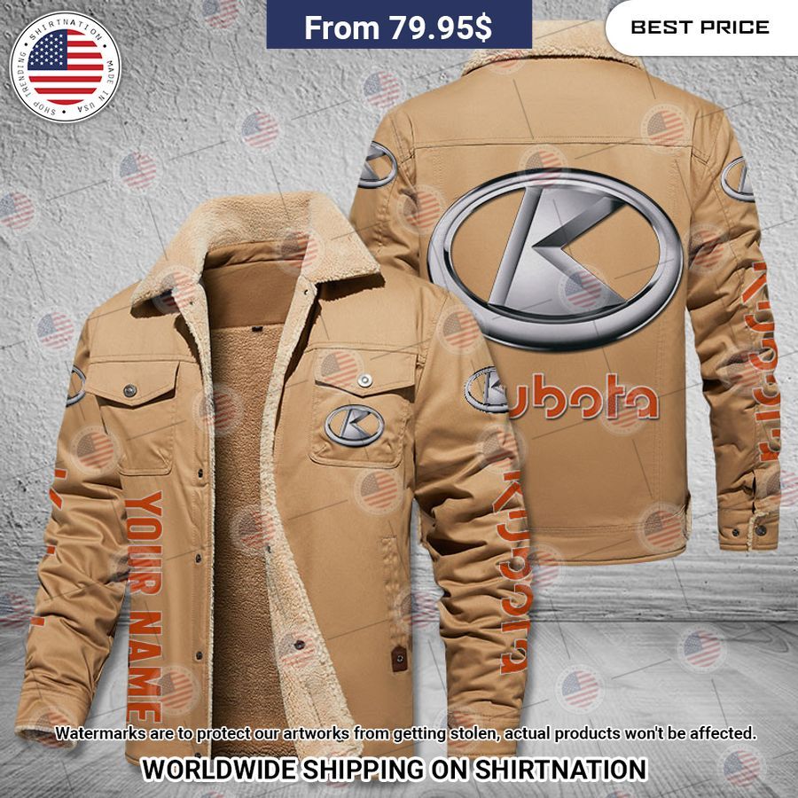 Kubota Custom Name Fleece Leather Jacket Such a scenic view ,looks great.