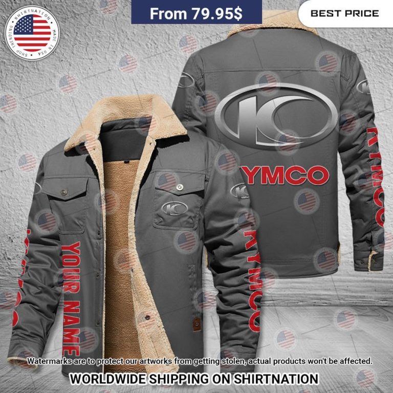 Kymco Custom Fleece Leather Jacket Cool look bro