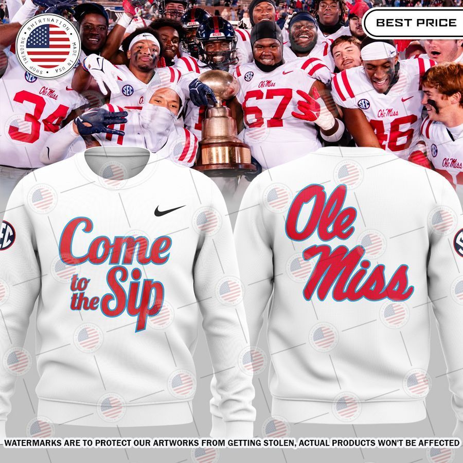 lane kiffin ole miss rebels football come to the sip sweater 1