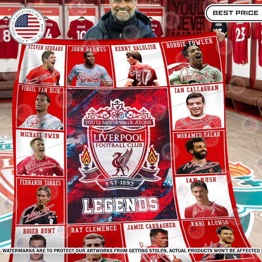 Liverpool FC Legends Players Blanket Good one dear