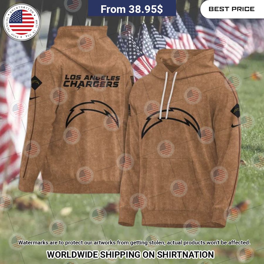 Los Angeles Chargers 2023 Salute To Service Hoodie Cutting dash