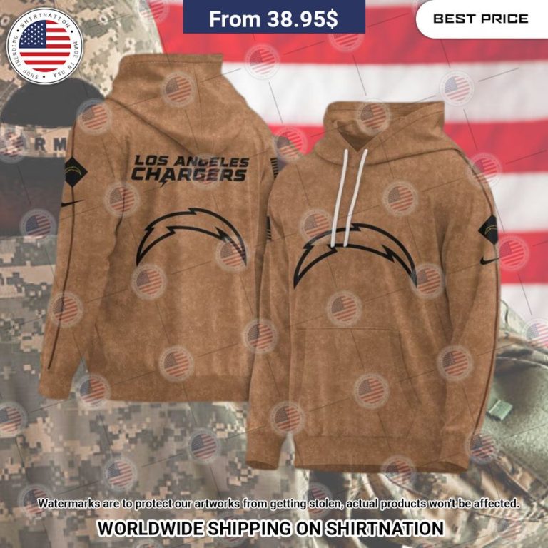 Los Angeles Chargers 2023 Salute To Service Hoodie I like your hairstyle